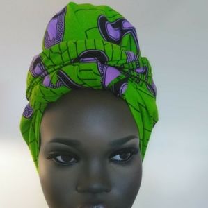 ☘️ANKARA AFRICAN PRINT 'FEATHERS' HEADWRAP FABRIC☘